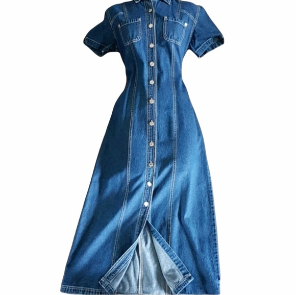 Adriana Sport Dresses & Skirts - 🌼RARE🌼90s Vintage Adriana denim dress
